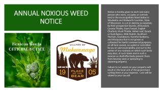 Weed Notice