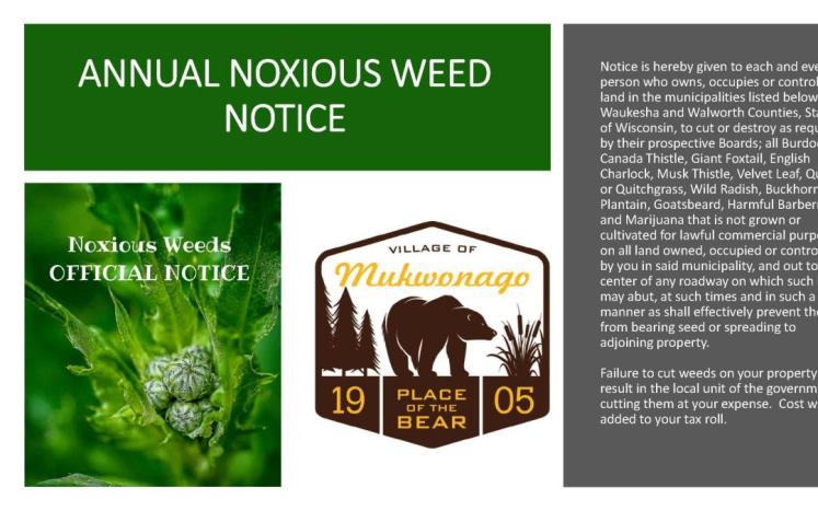 Weed Notice